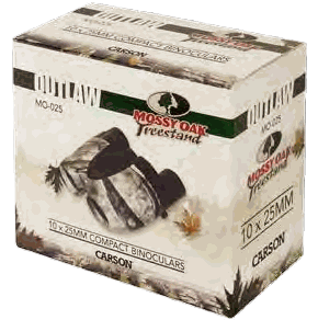Carson Outlaw MO-025 10x25 Binoculars Mossy Oak TreeStand Camouflage, image 2