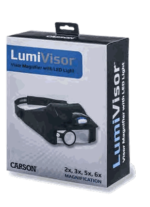 Carson LumiVisor LV-10 Head-Worn Magnifier with LED Light, image 2