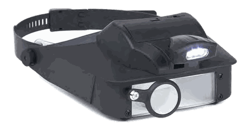Carson LumiVisor LV-10 Head-Worn Magnifier with LED Light