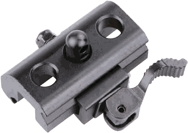 Weaver/Picatinny to Butt Stud Bipod Adaptor with QD Lock