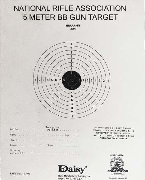 Daisy Official NRA Airgun Paper Targets
