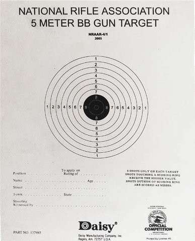 Daisy Official NRA Airgun Paper Targets