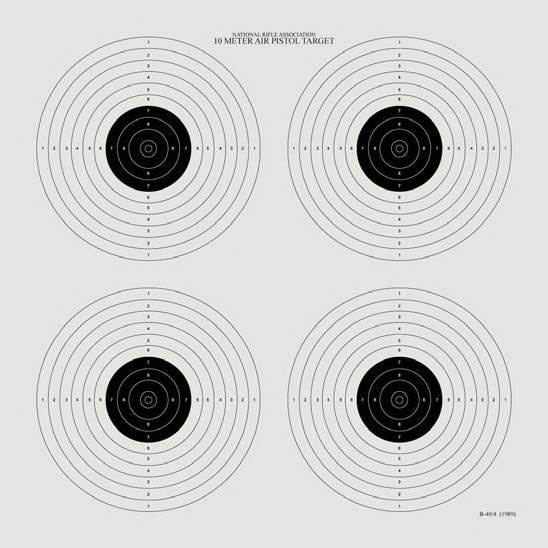 Multi-Bull Airgun Bull Targets, 4 Aiming Circles