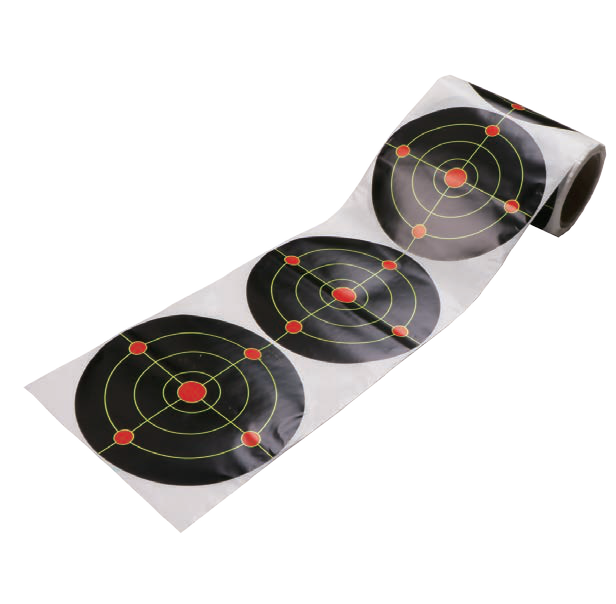 Reactive Roll-Format Adhesive Paper Targets