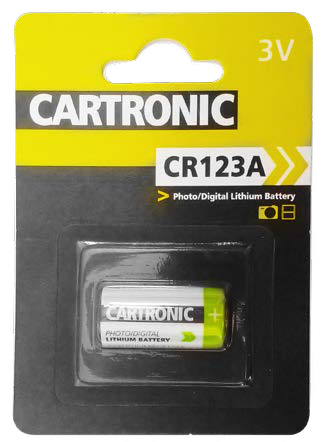 Cartronic CR123A Lithium Battery