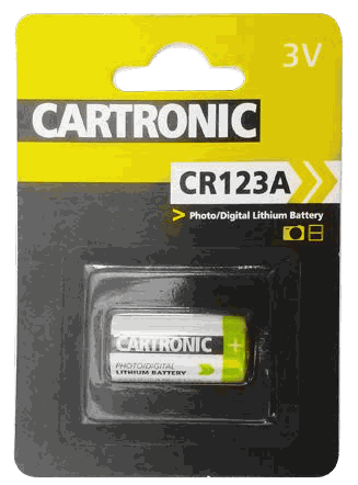 Cartronic CR123A Lithium Battery