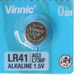 Vinnic LR41 Alkaline Button Battery