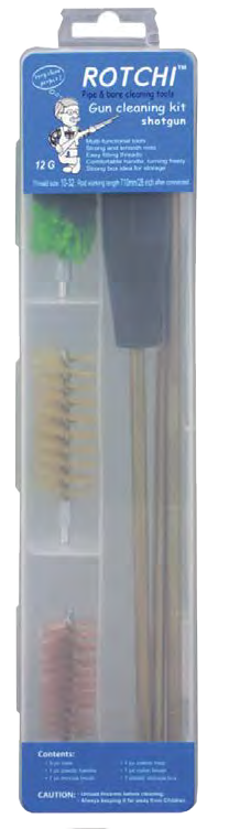 Rotchi Easy Shotgun Cleaning Kit 12G Transparent Storage Box