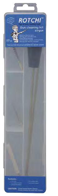 Rotchi Easy Airgun Cleaning Kit .22 Cal Transparent Storage Box