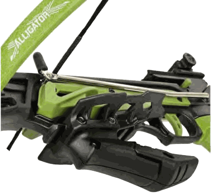 Alligator Self-Cocking Pistol Recurve Crossbow with Adjustable Stock, image 3