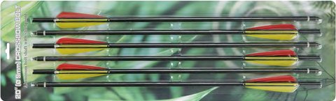 Aluminium Crossbow Bolts with Steel Point 6 Pack, image 2