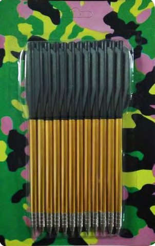 Aluminium 6.5 in Arrow Bolt 12 Pack