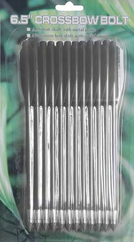 Plastic 6.5 in Crossbow Arrow Bolt 12 Pack, image 3