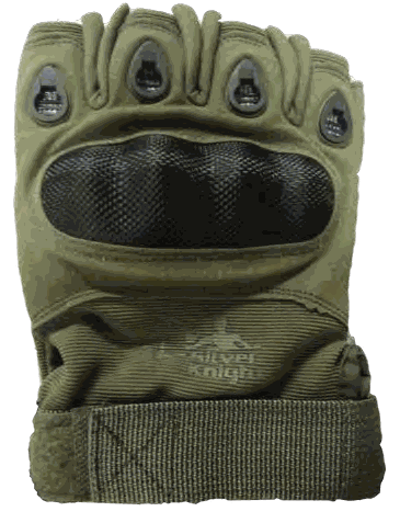 Silver Knight Tactical Half Gloves