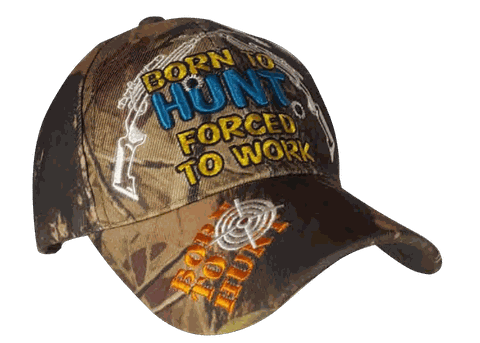 Born to Hunt Camo Cap