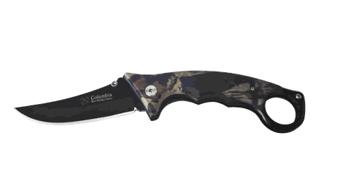 Ring Mossy Camo Folding Knife
