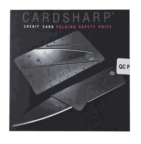 CardSharp Original Concealed Credit Card Folding Safety Knife