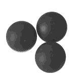 Black Rubber Balls