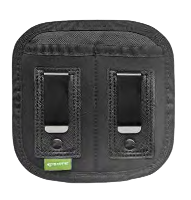 IWB Neoprene Double Mag Pouch With Metal Clip